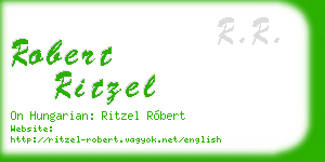 robert ritzel business card